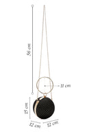 Women's Black Stone Handbag | Derimod