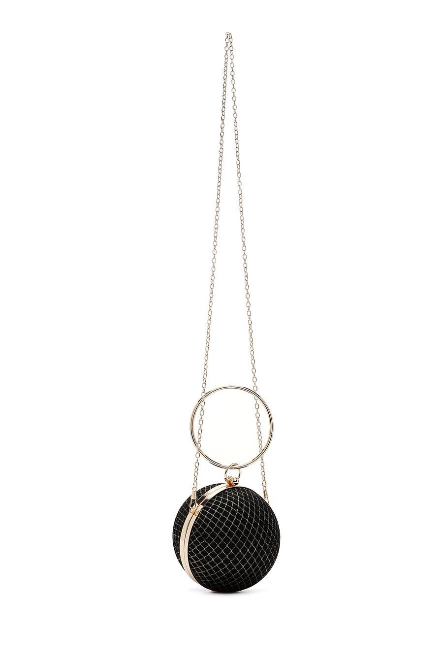 Women's Black Stone Handbag