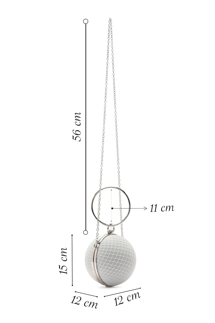 Women's Silver Stone Handbag