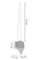 Women's Silver Stone Portfolio Bag | Derimod
