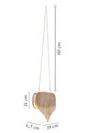 Women's Gold Stone Portfolio Bag | Derimod