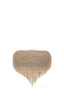 Women's Gold Stone Portfolio Bag | Derimod