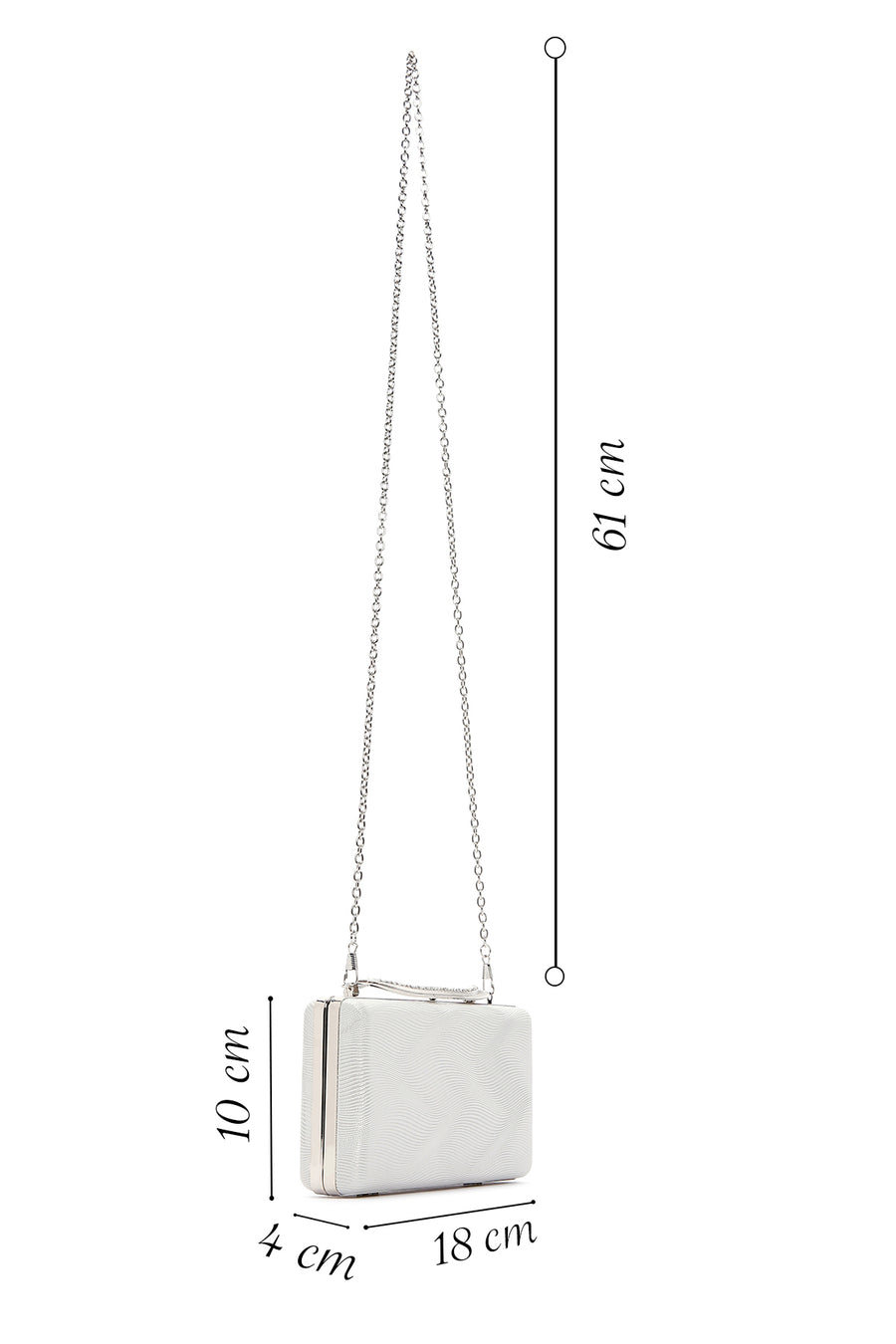 Women's Silver Portfolio Bag