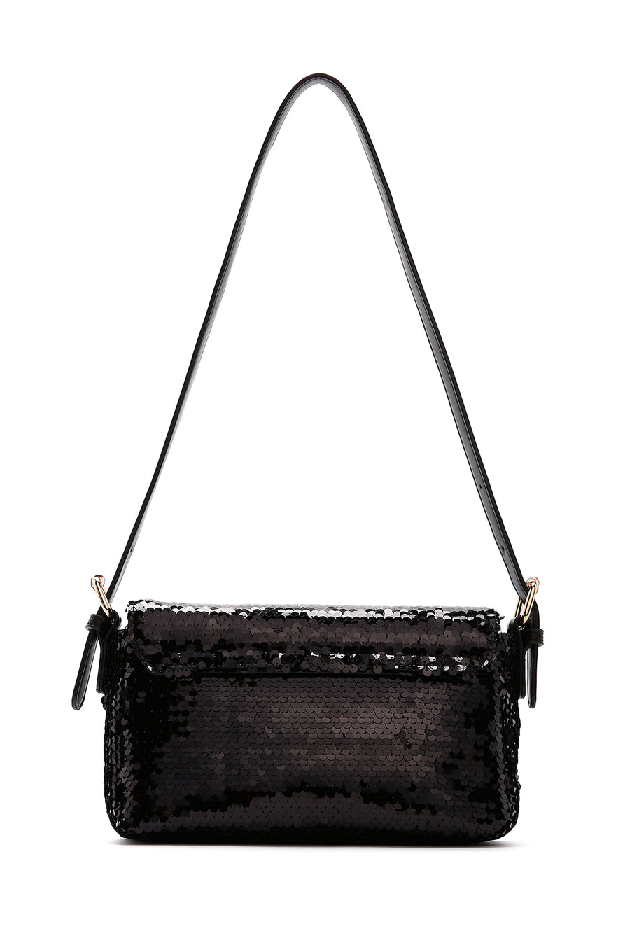 Women's Black Sequin Shoulder Bag