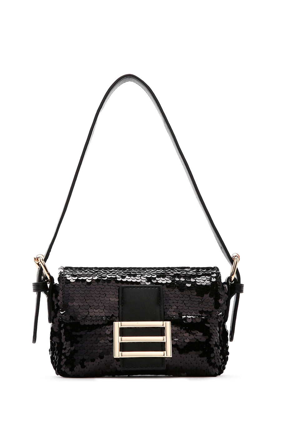 Women's Black Sequin Shoulder Bag 23SBD276246 | Derimod