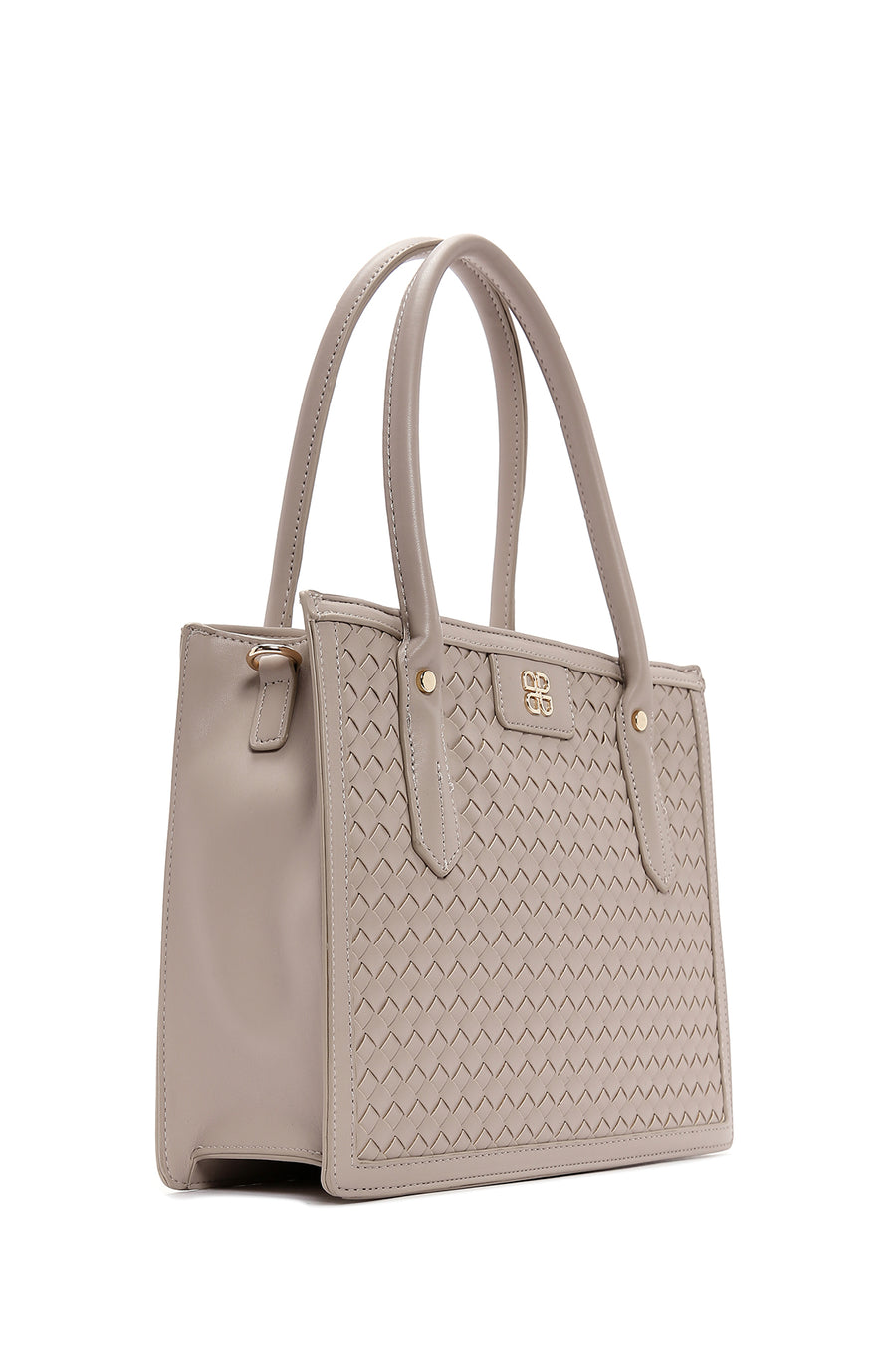 Women's Beige Knitted Shoulder Bag