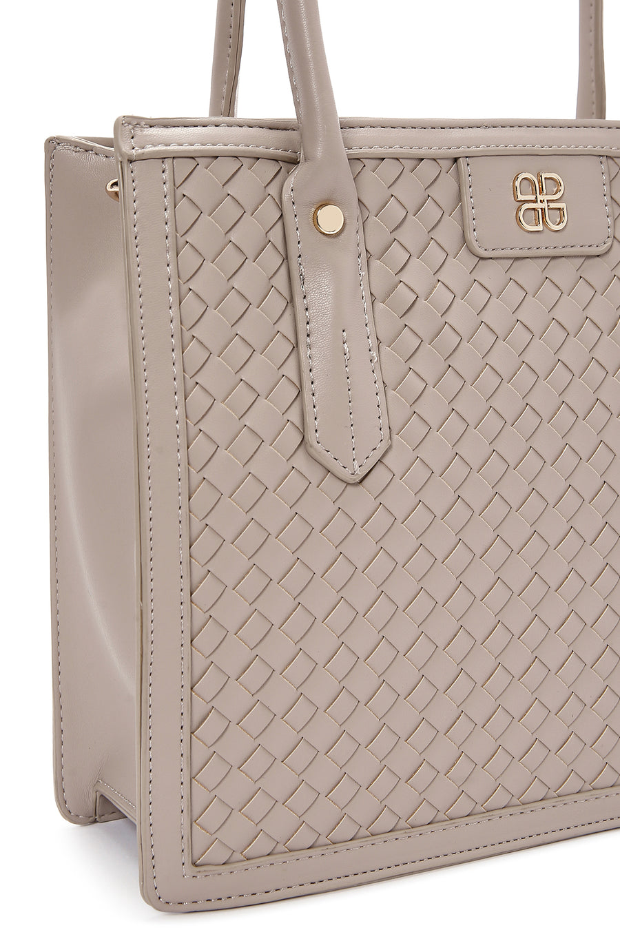 Women's Beige Knitted Shoulder Bag
