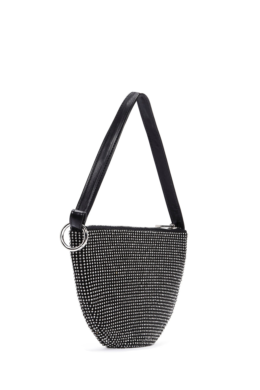 Women's Black Stone Handbag