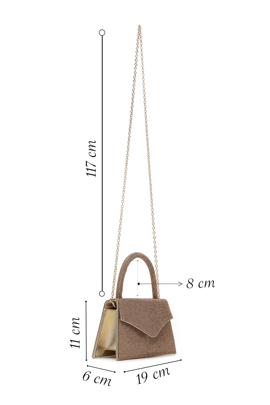 Women's Gold Fabric Clutch Bag