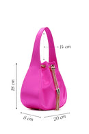 Women's Pink Satin Clutch Bag | Derimod