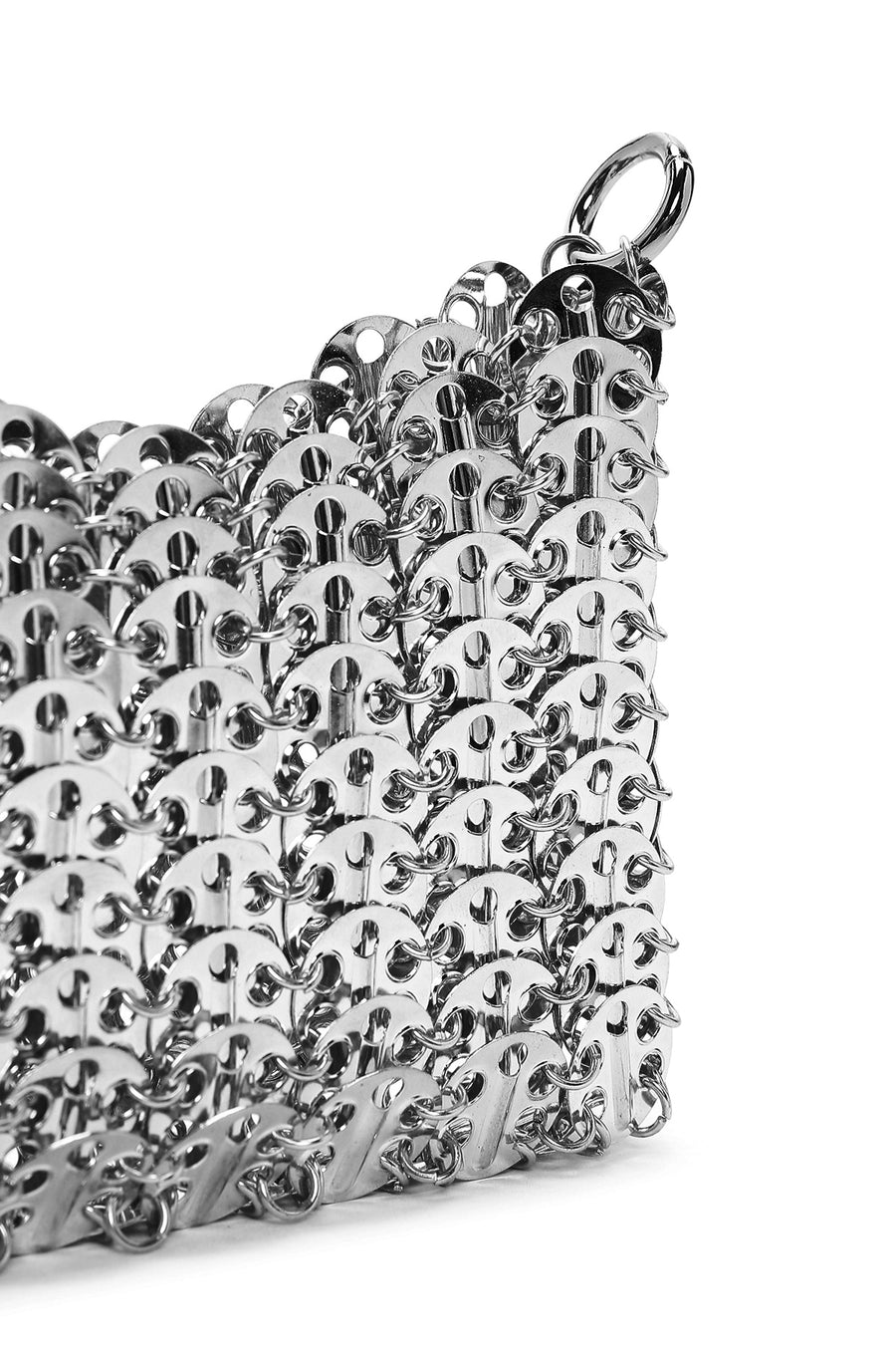 Kadın Gümüş Metal Detaylı Çapraz Çanta
