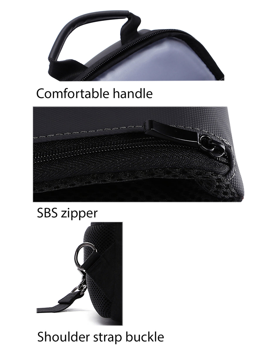 D-Pack Men's Grey Technological Fabric Crossbody Bag