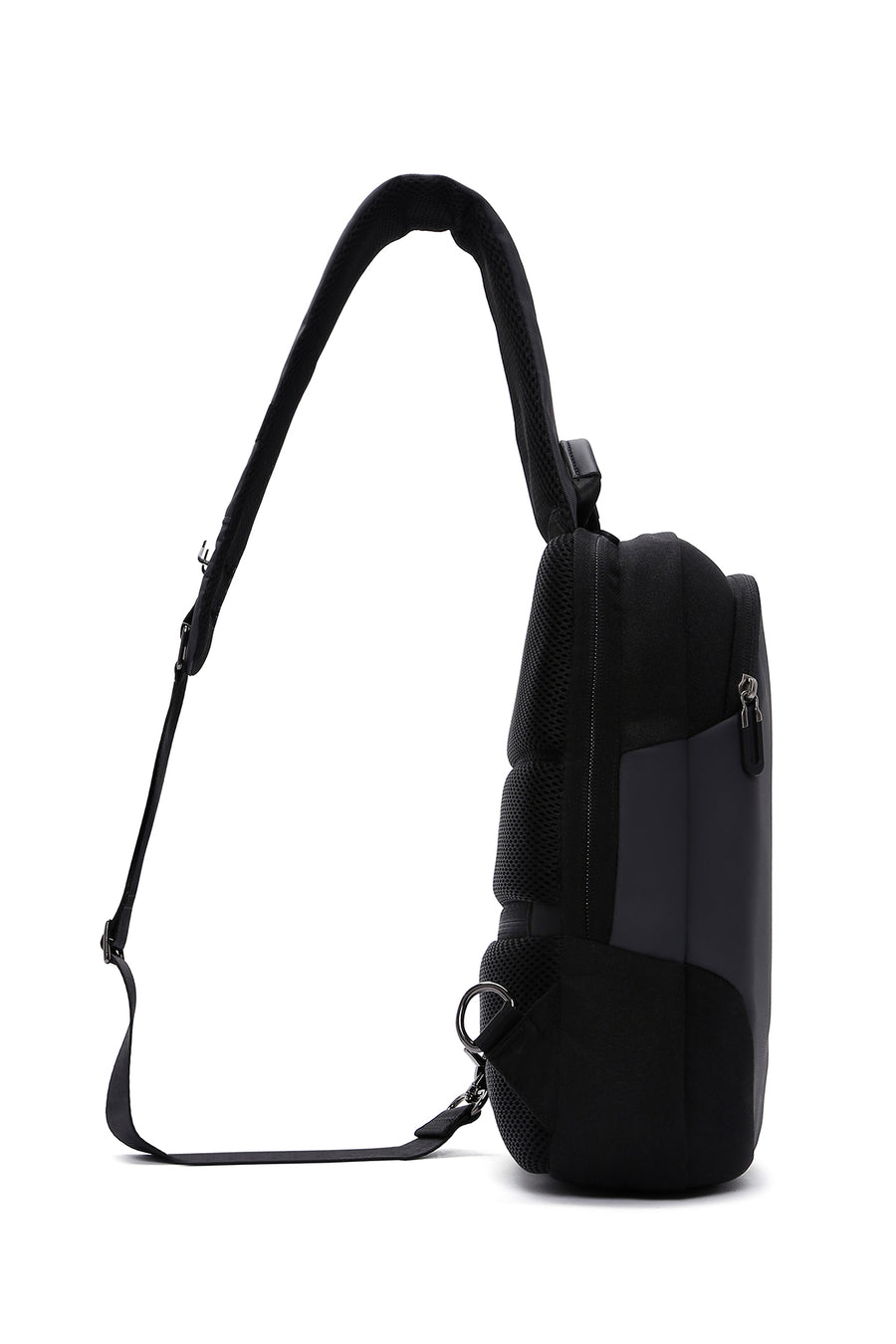D-Pack Men's Grey Technological Fabric Crossbody Bag