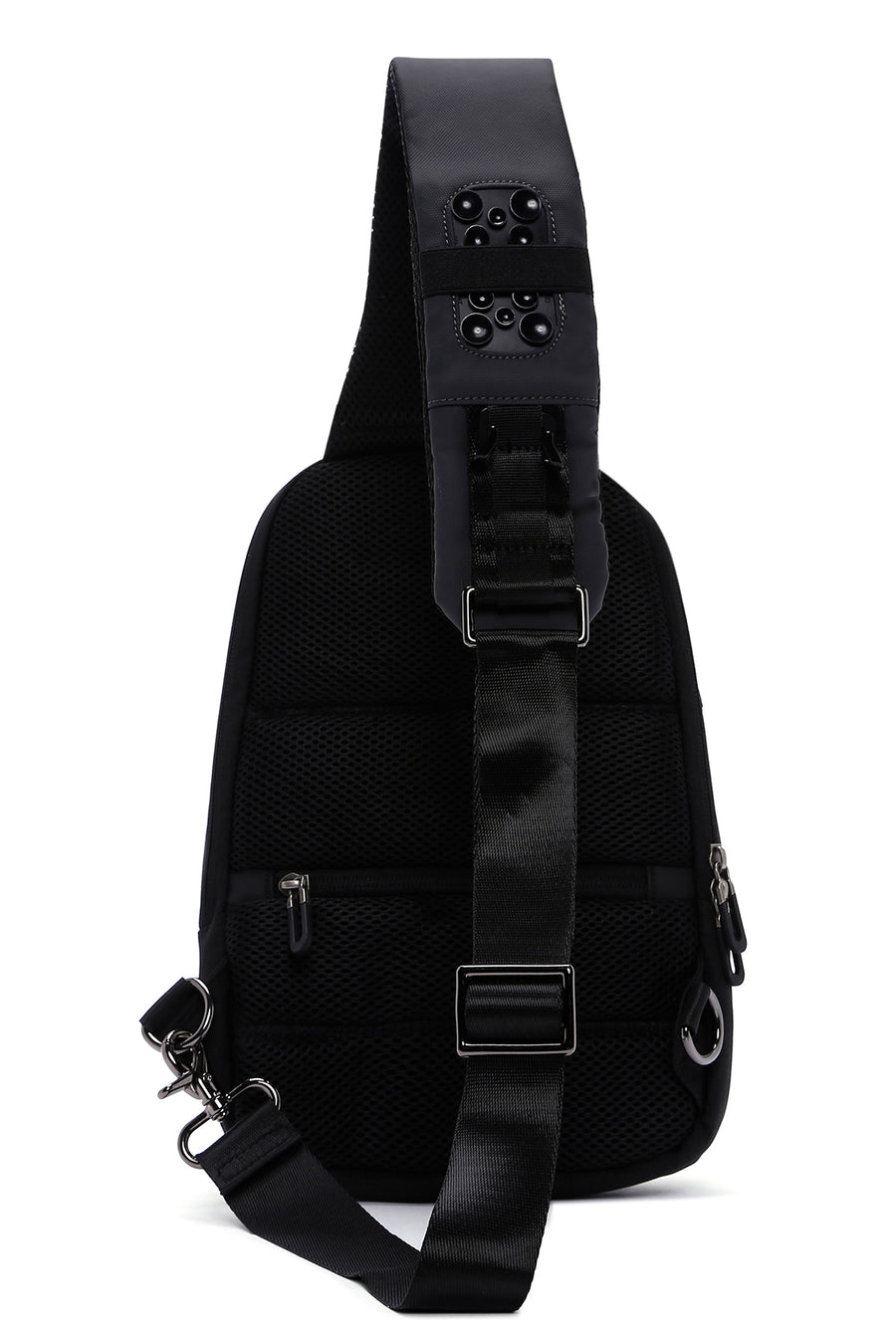 D-Pack Men's Grey Technological Fabric Crossbody Bag