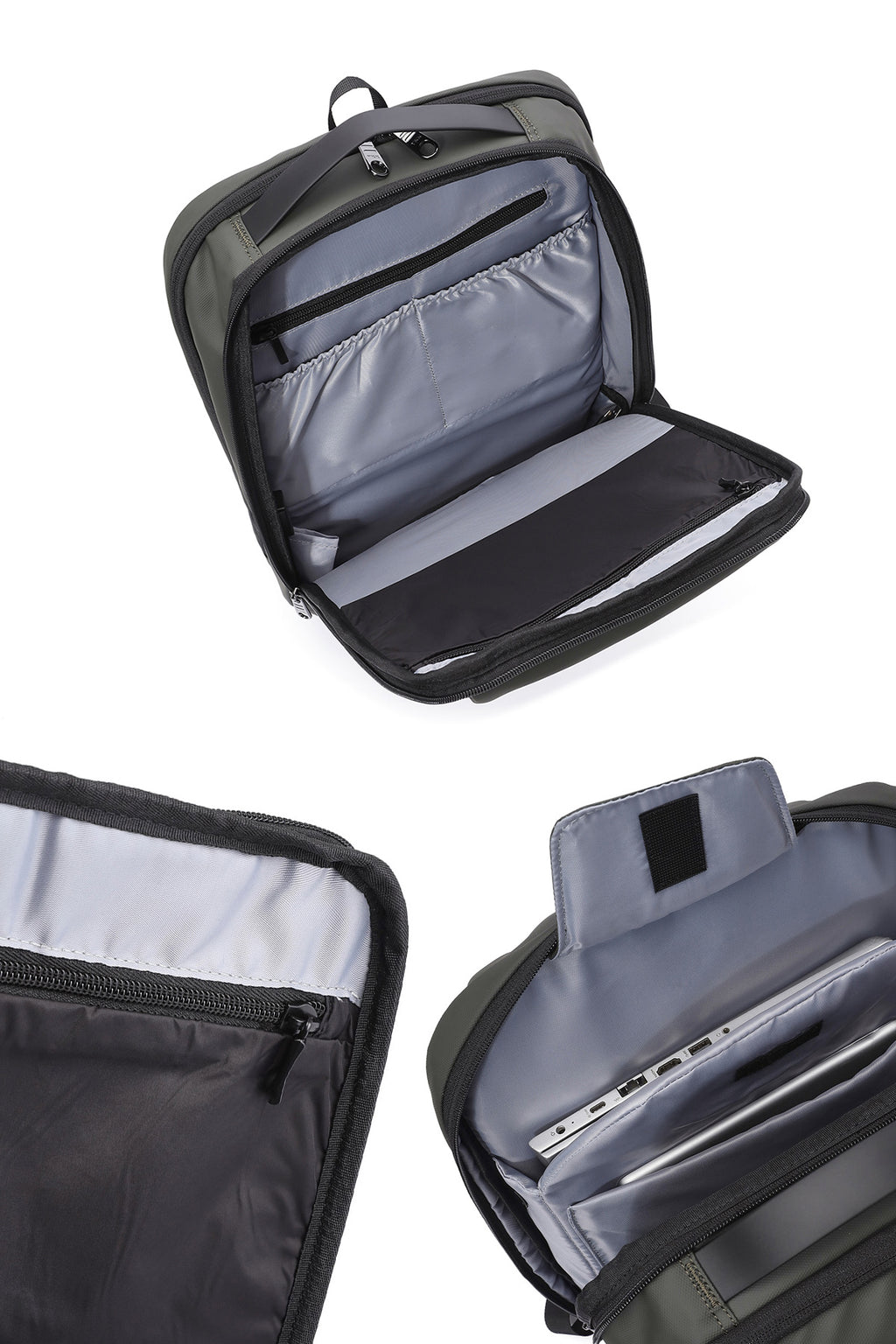 D-Pack Unisex Haki Teknolojik Hardcase Sırt Çantası