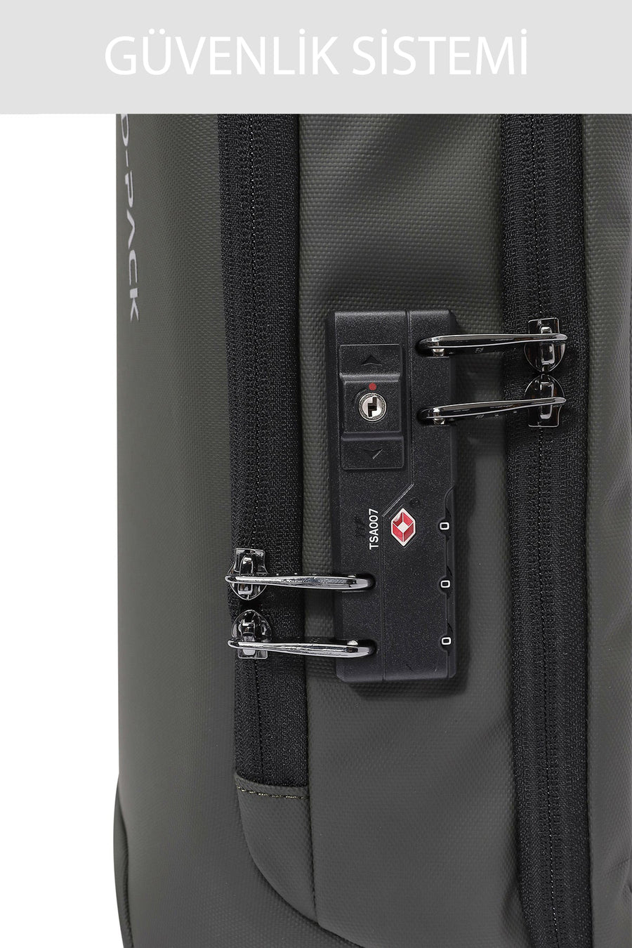 D-Pack Unisex Haki Teknolojik Hardcase Sırt Çantası