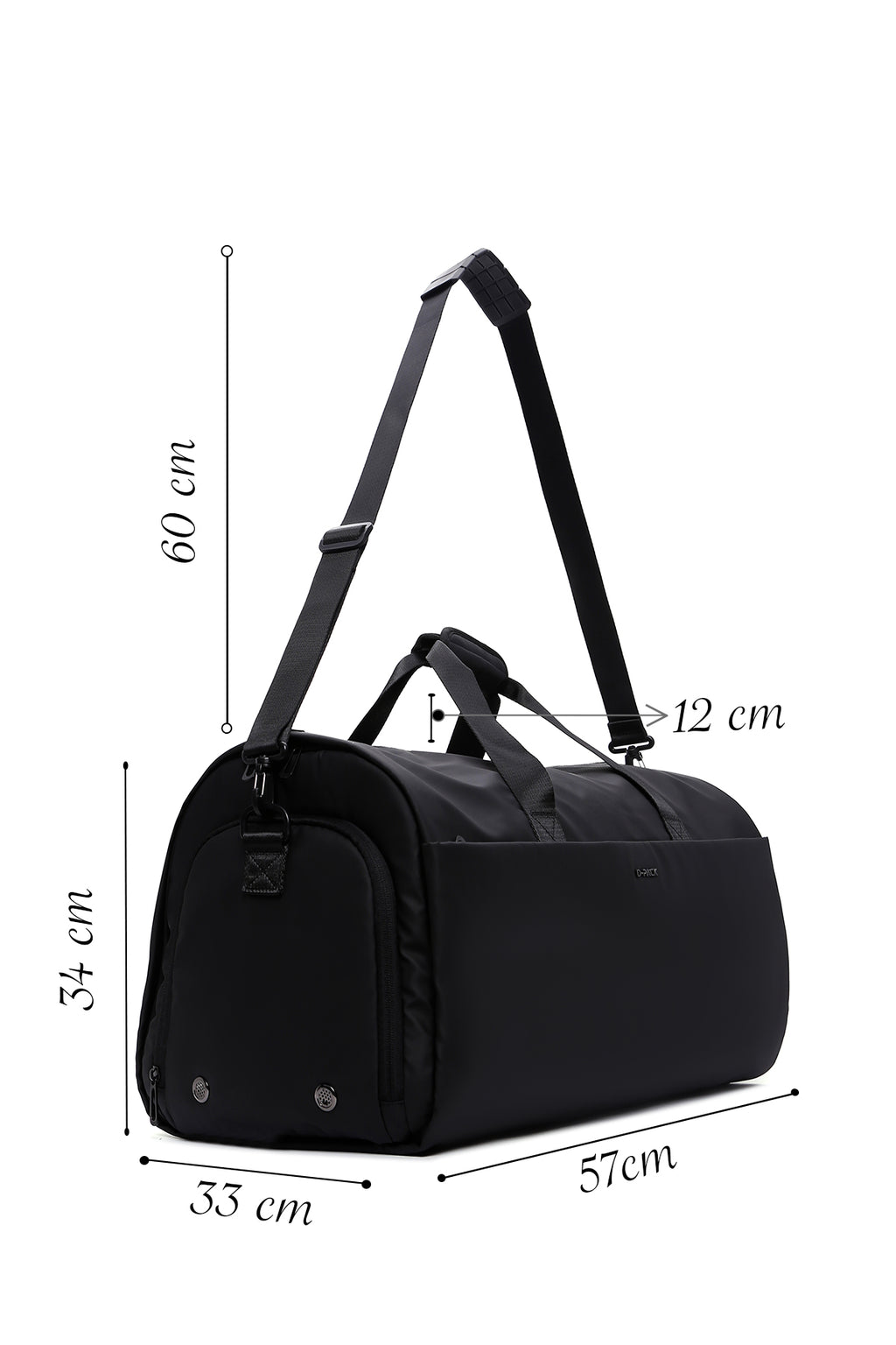 D-Pack Erkek Siyah Seyahat Çantası