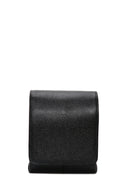 Men's Black Leather Messenger Bag | Derimod
