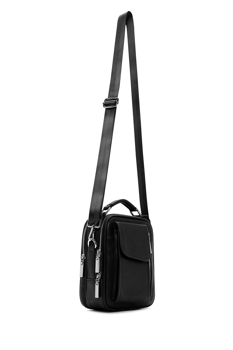 Men's Black Crossbody Bag