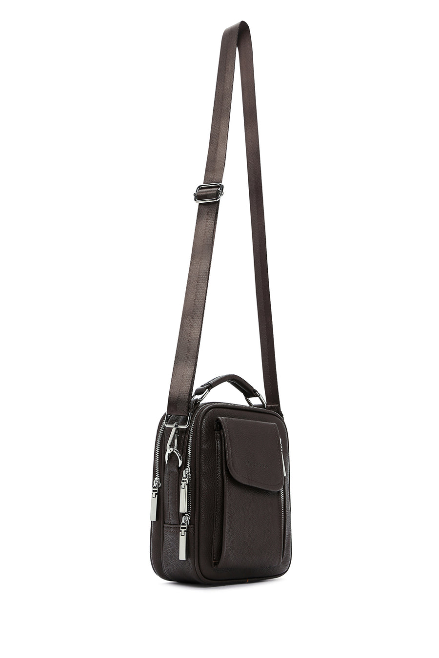 Men's Brown Crossbody Bag