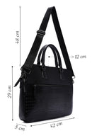 Men's Black Long Strap Briefcase | Derimod