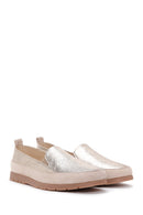 Kadın Bej Deri Comfort Loafer | Derimod