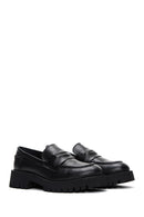 Kadın Siyah Deri Maskülen Loafer | Derimod