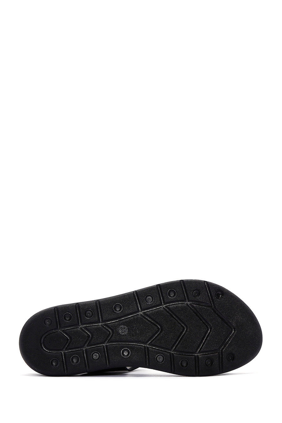 Women's Black Leather Comfort Sandals