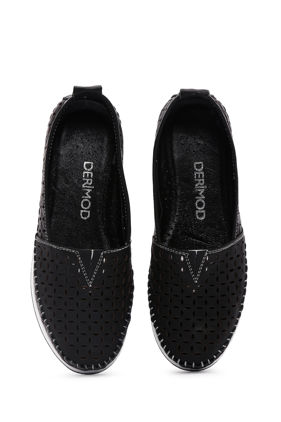 Women's Black Leather Comfort Loafer