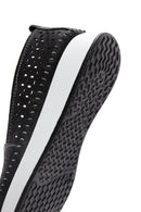 Women's Black Leather Comfort Loafer | Derimod