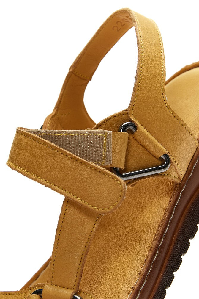 Kadın Taba Deri Comfort Sandalet