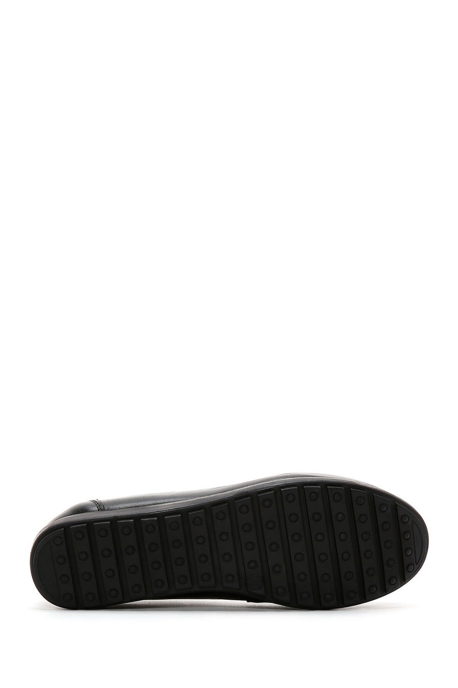 Women's Black Leather Comfort Shoes
