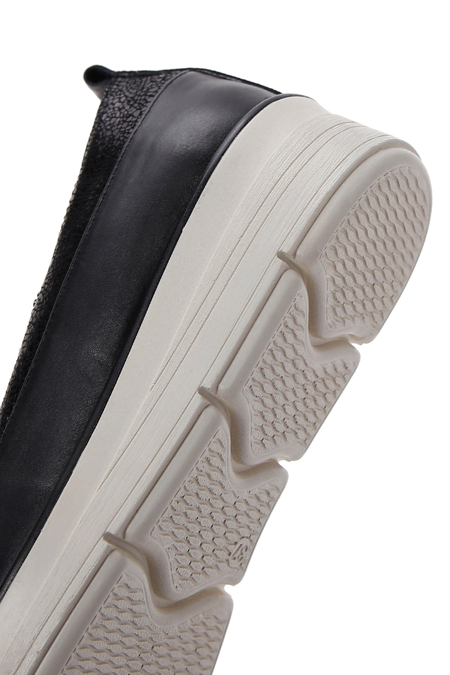 Women's Black Leather Comfort Loafer
