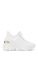 Kadın Beyaz Yüksek Tabanlı Sneaker | Derimod