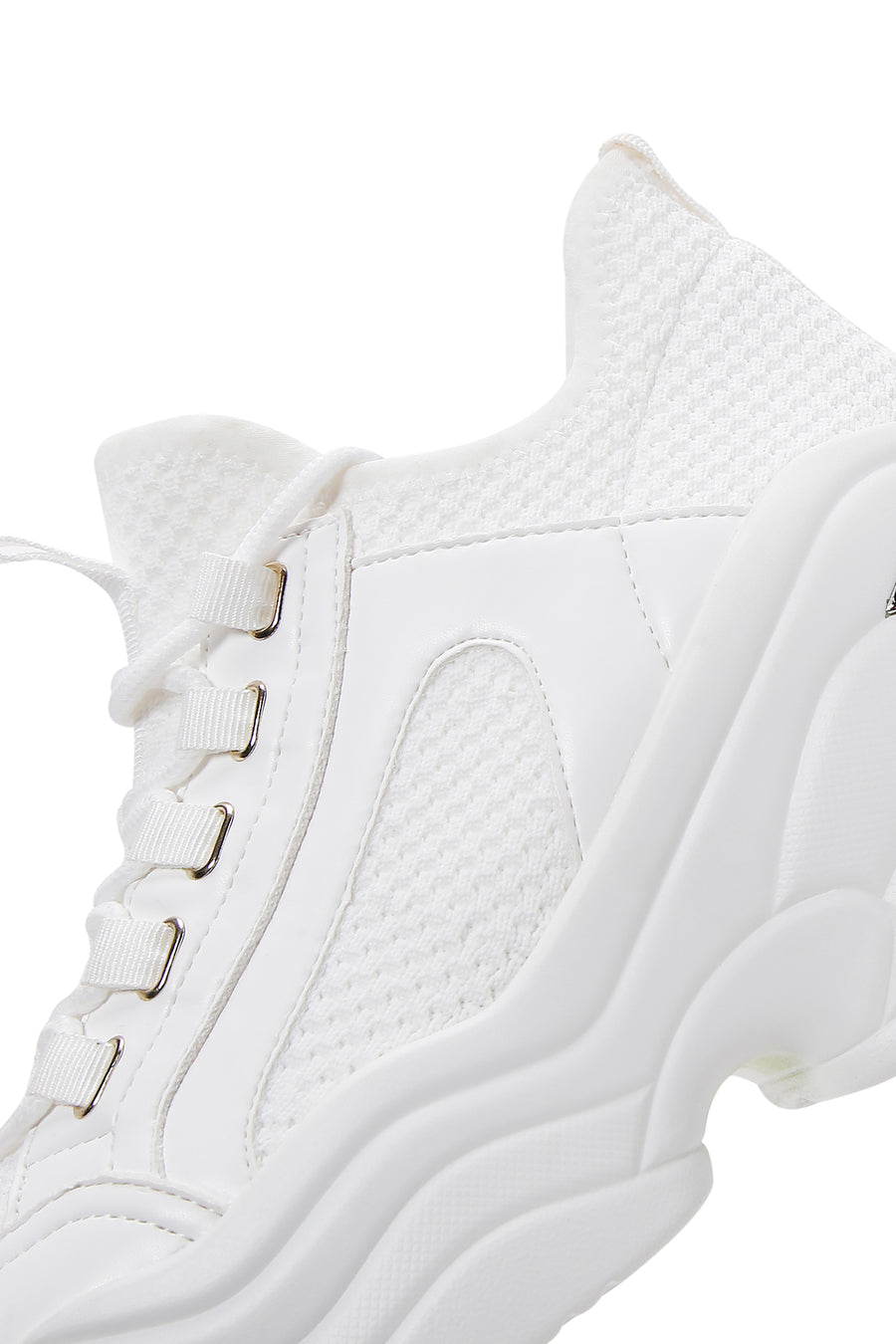 Kadın Beyaz Yüksek Tabanlı Sneaker