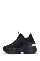 Kadın Siyah Yüksek Tabanlı Sneaker | Derimod