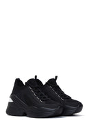 Kadın Siyah Yüksek Tabanlı Sneaker | Derimod