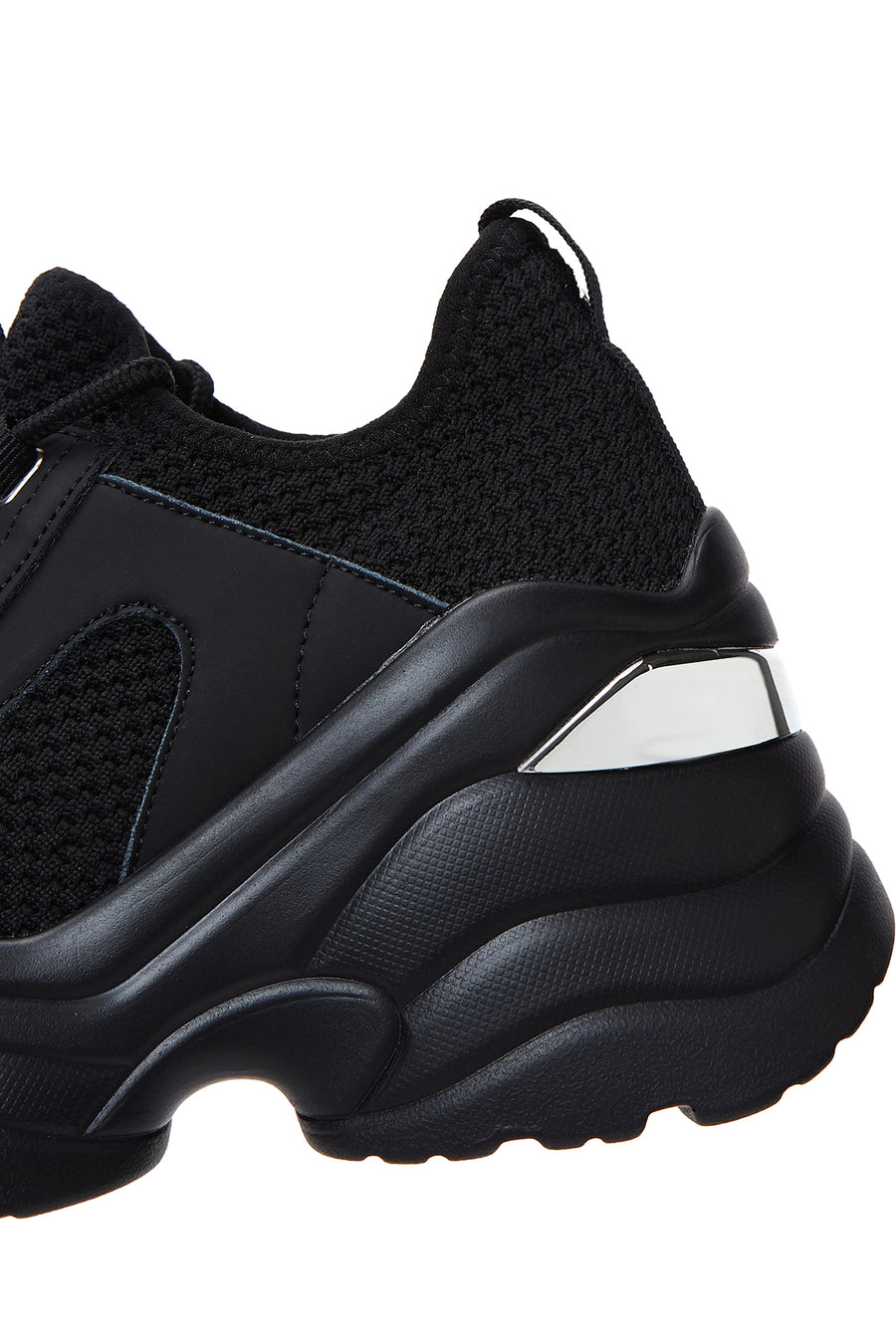 Kadın Siyah Yüksek Tabanlı Sneaker