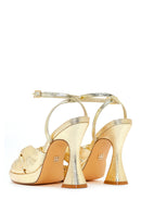 Women's Gold Platform Heeled Sandals | Derimod