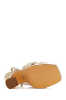 Women's Gold Platform Heeled Sandals | Derimod