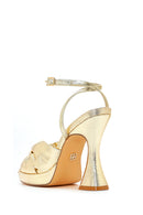 Women's Gold Platform Heeled Sandals | Derimod