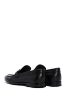 Erkek Siyah Deri Baskılı Klasik Loafer | Derimod