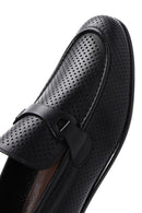 Erkek Siyah Deri Baskılı Klasik Loafer | Derimod