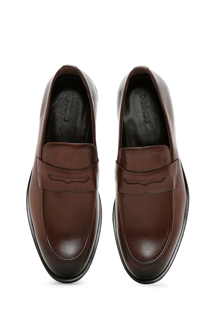Men's Brown Plus Size Leather Classic Shoes