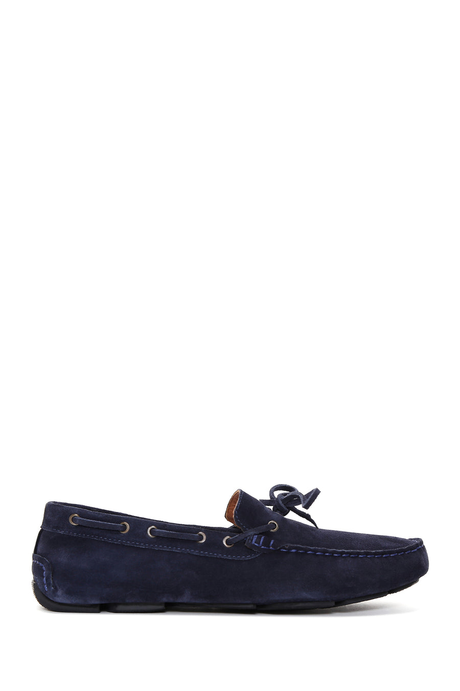 Men's Navy Blue Suede Leather Casual Loafer 23SFD616110 | Derimod