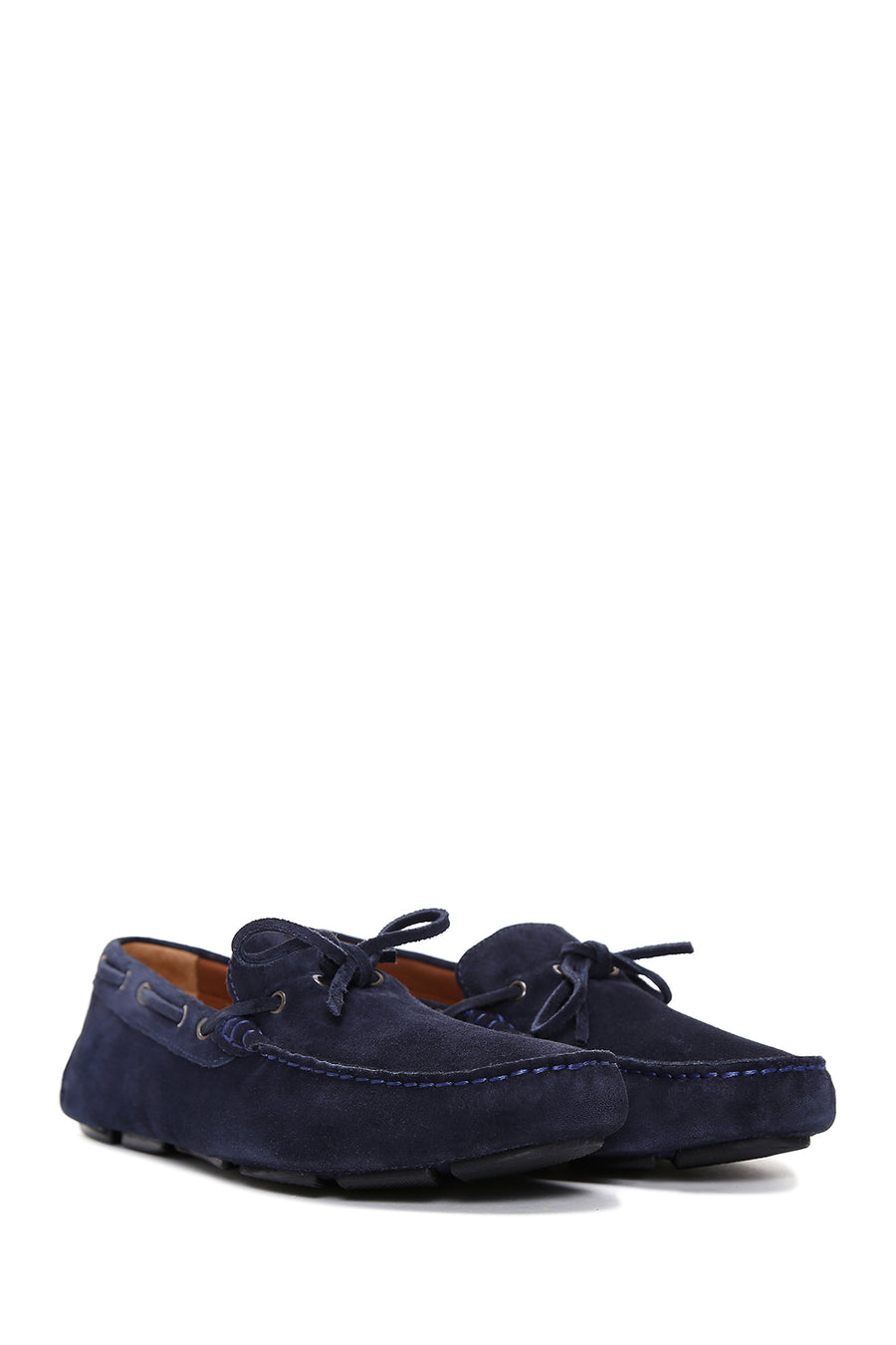 Men's Navy Blue Suede Leather Casual Loafer