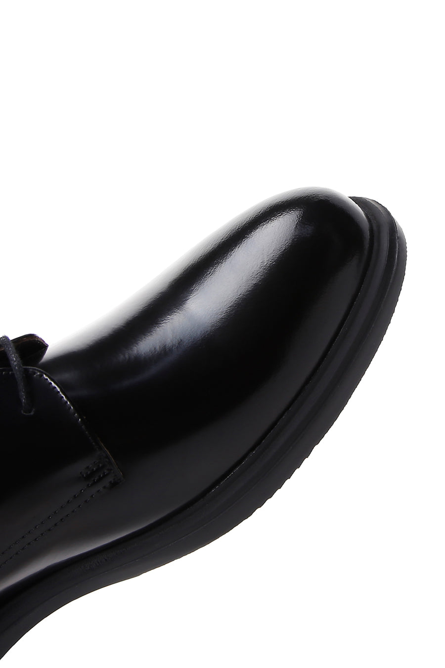 Men's Black Shiny Leather Classic Shoes