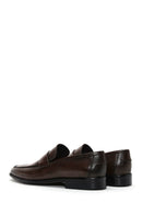 Erkek Kahverengi Deri Klasik Loafer | Derimod