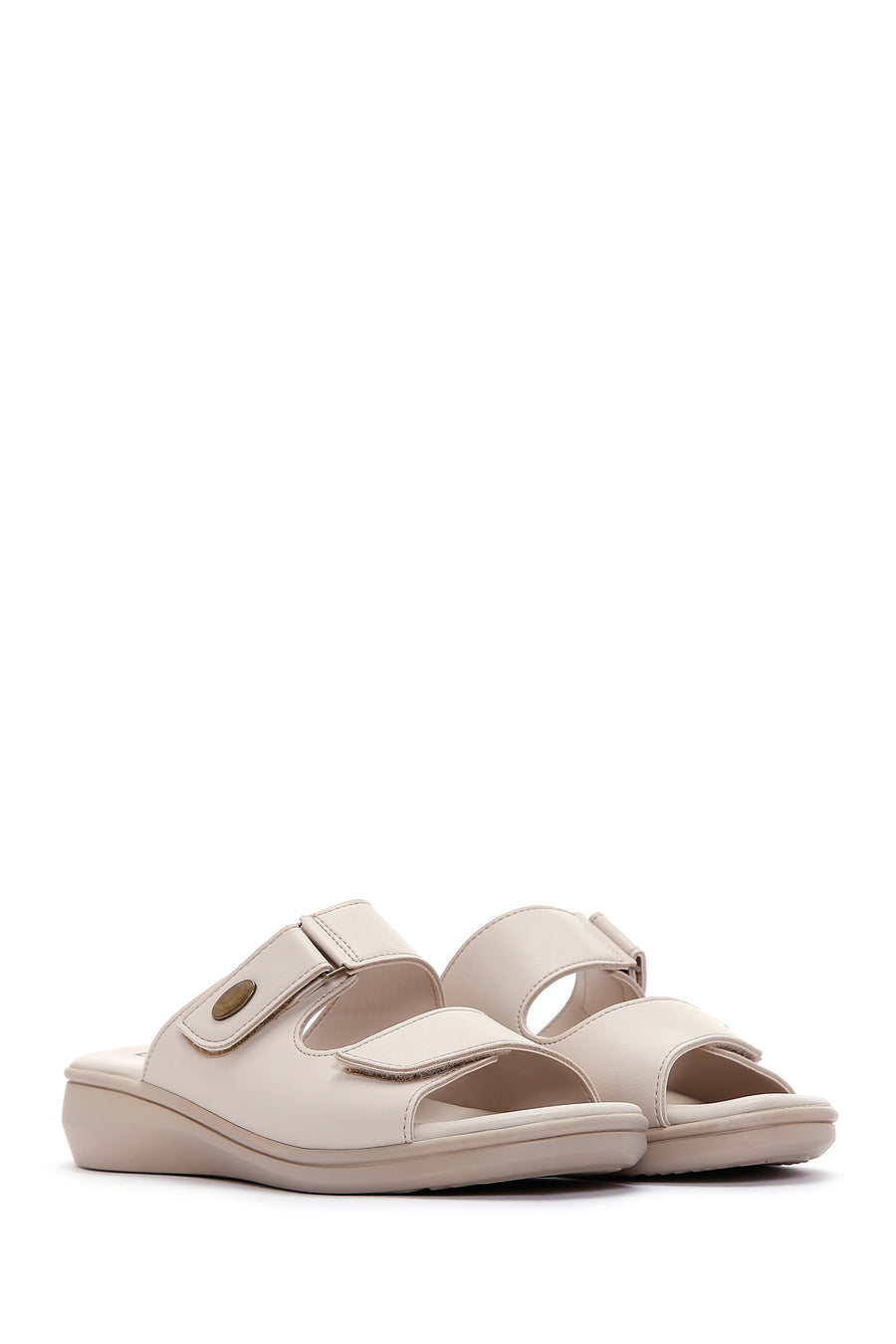 Women's Beige Comfort Slippers