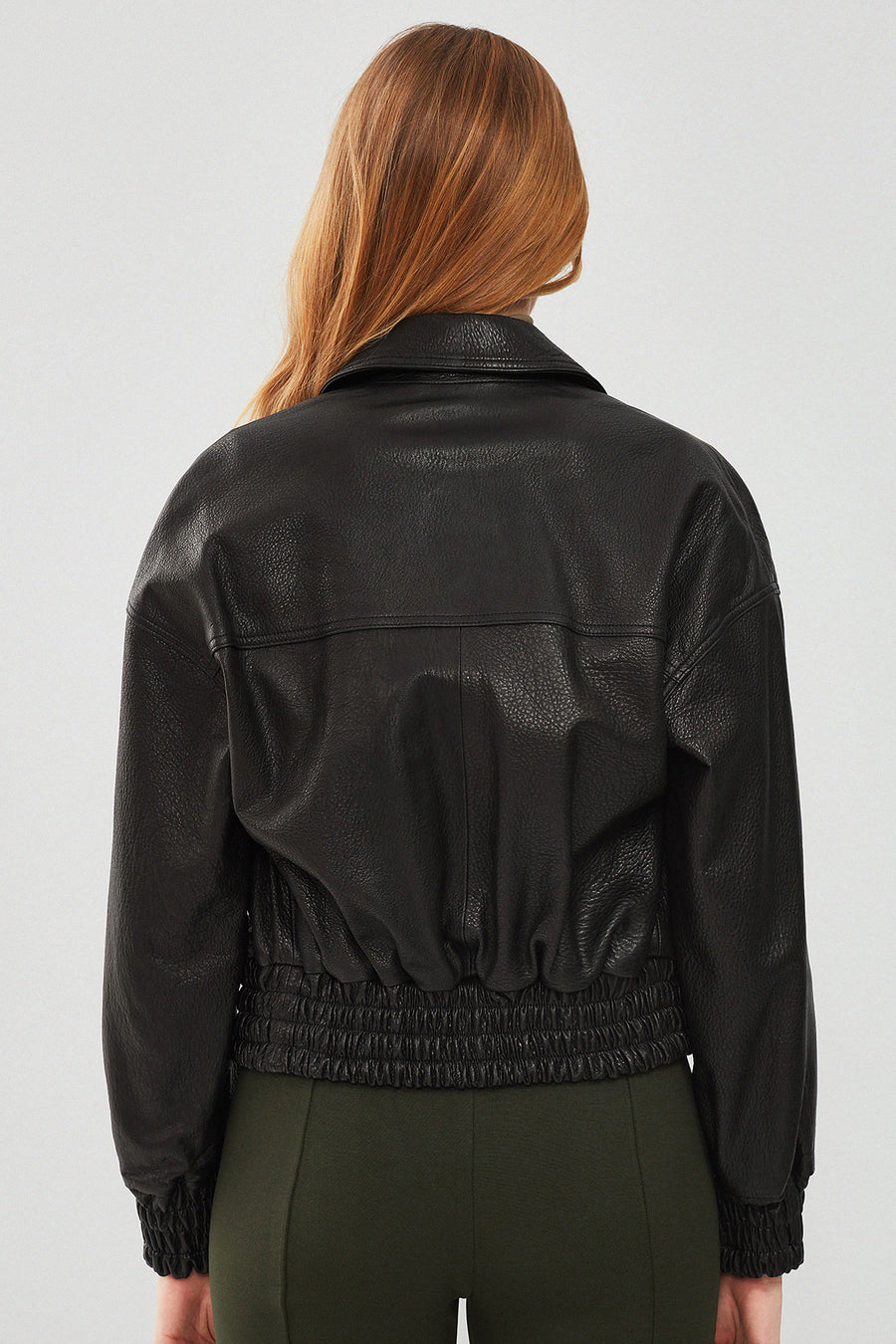 Chloe Women's Black Oversize Leather Jacket